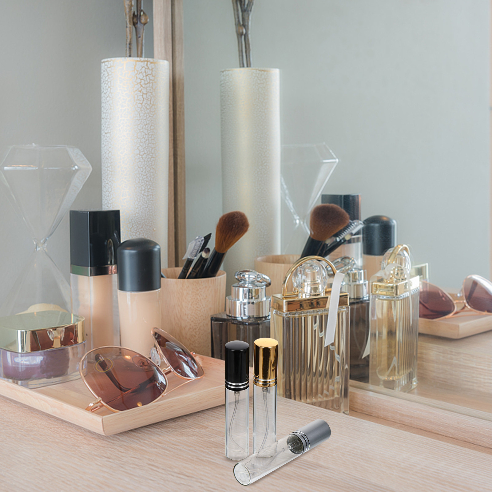 Misting Bottle Fine - 6 шт. Премиальные портативные флаконы-спреи для